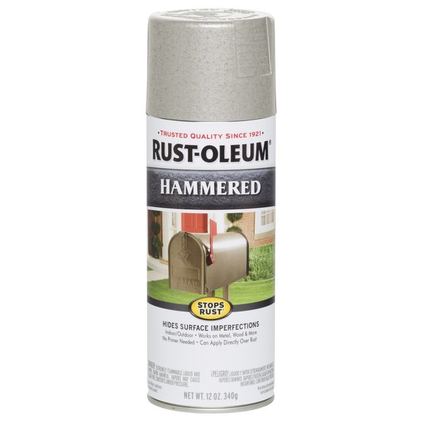 Stops Rust White, Hammered, 12 oz 248072